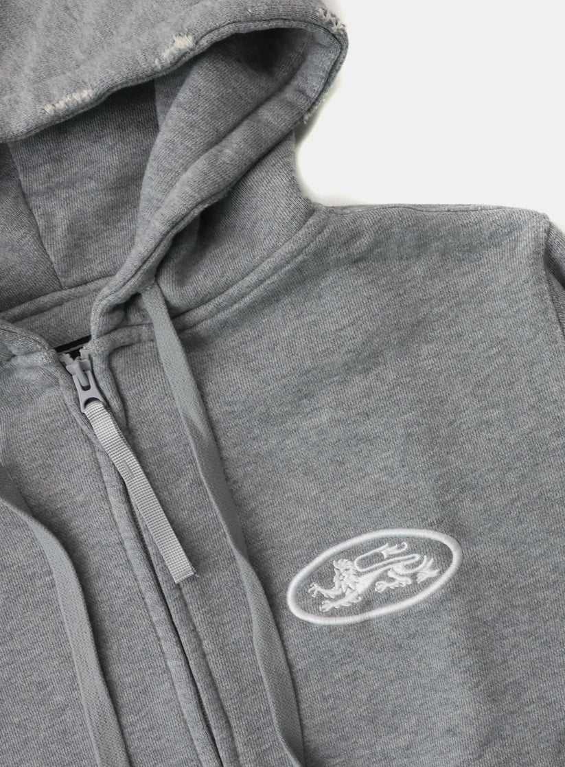 Badblood Mystic Capsule Hooded Zip-Up - Medium Gray