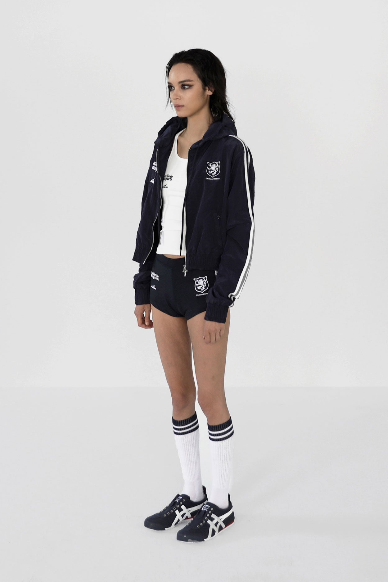 Badblood ADS Vintage Hooded Track Jacket Navy