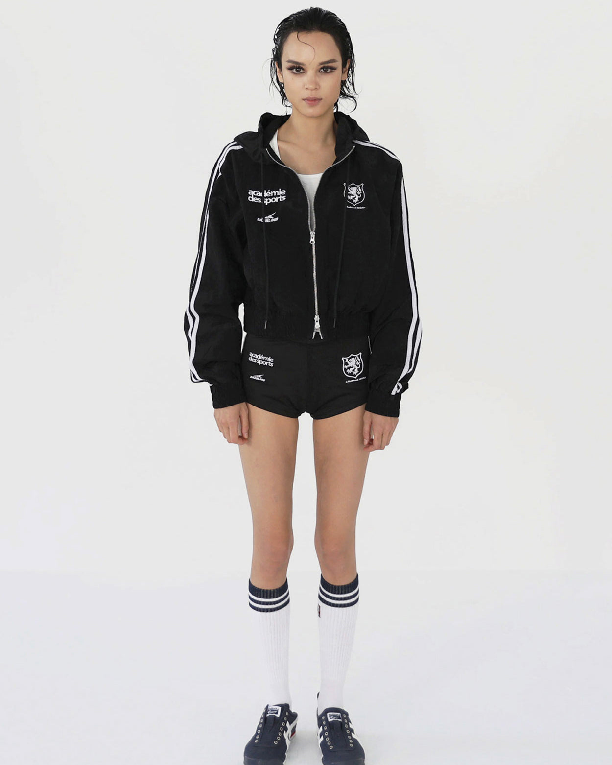 Badblood ADS Vintage Hooded Track Jacket Black