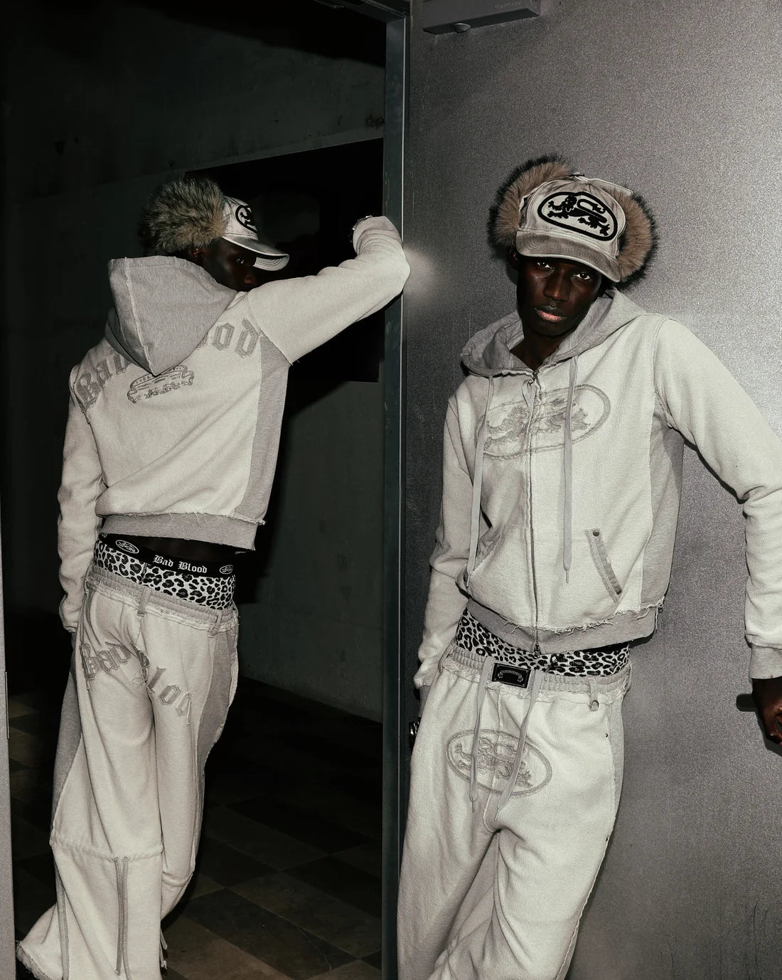 Badblood Mystic Capsule Hooded Zip-Up - Inside Out Gray