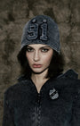 Badblood Rusty Denim Hoodie Slim Fit Blue