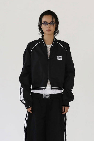 BADBLOOD ♥ Contrast check track jacket /追跡付 Tall Track Jacket - Oxblood