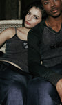 Badblood Rusty Denim String Tank Blue