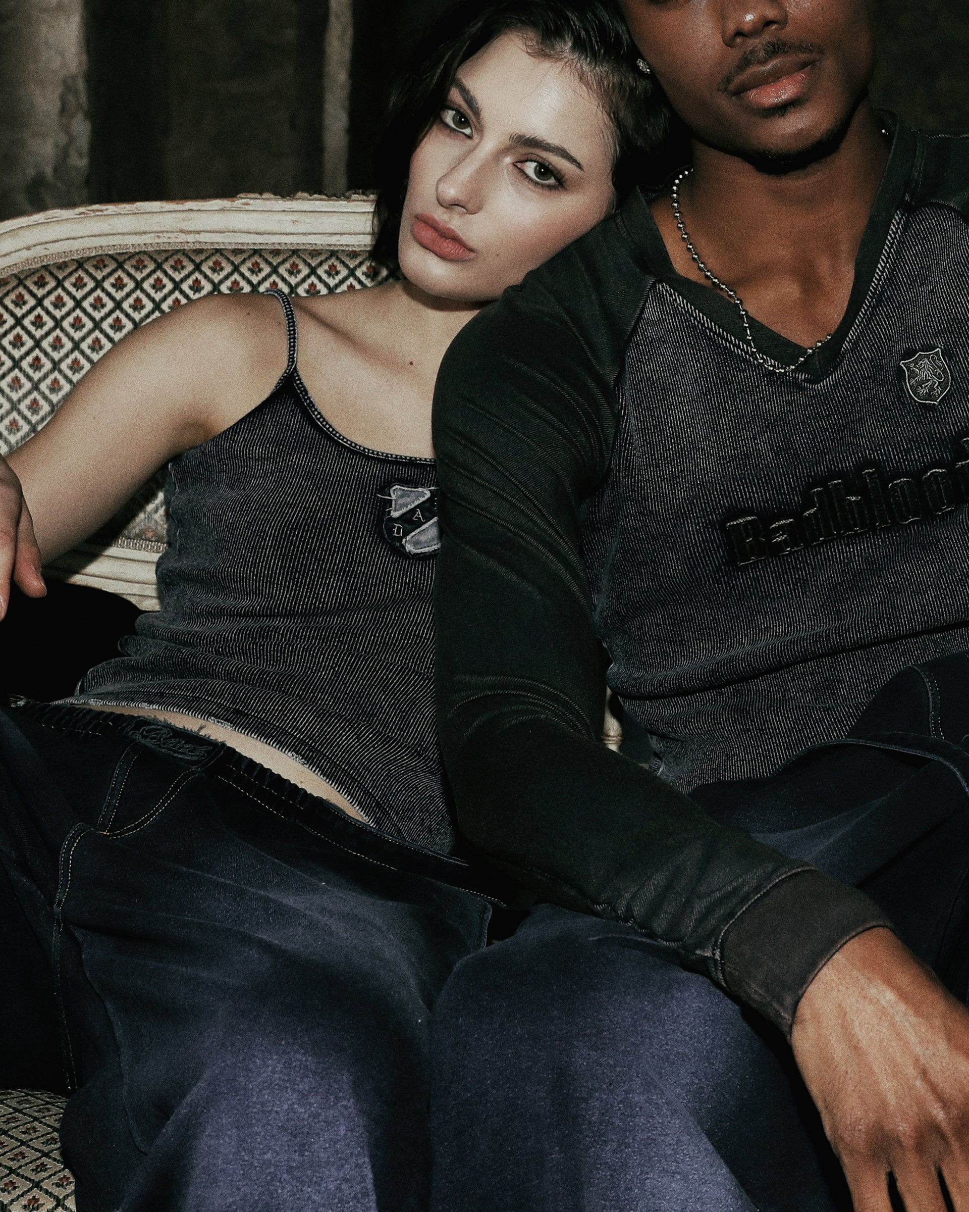 Badblood Rusty Denim String Tank Blue