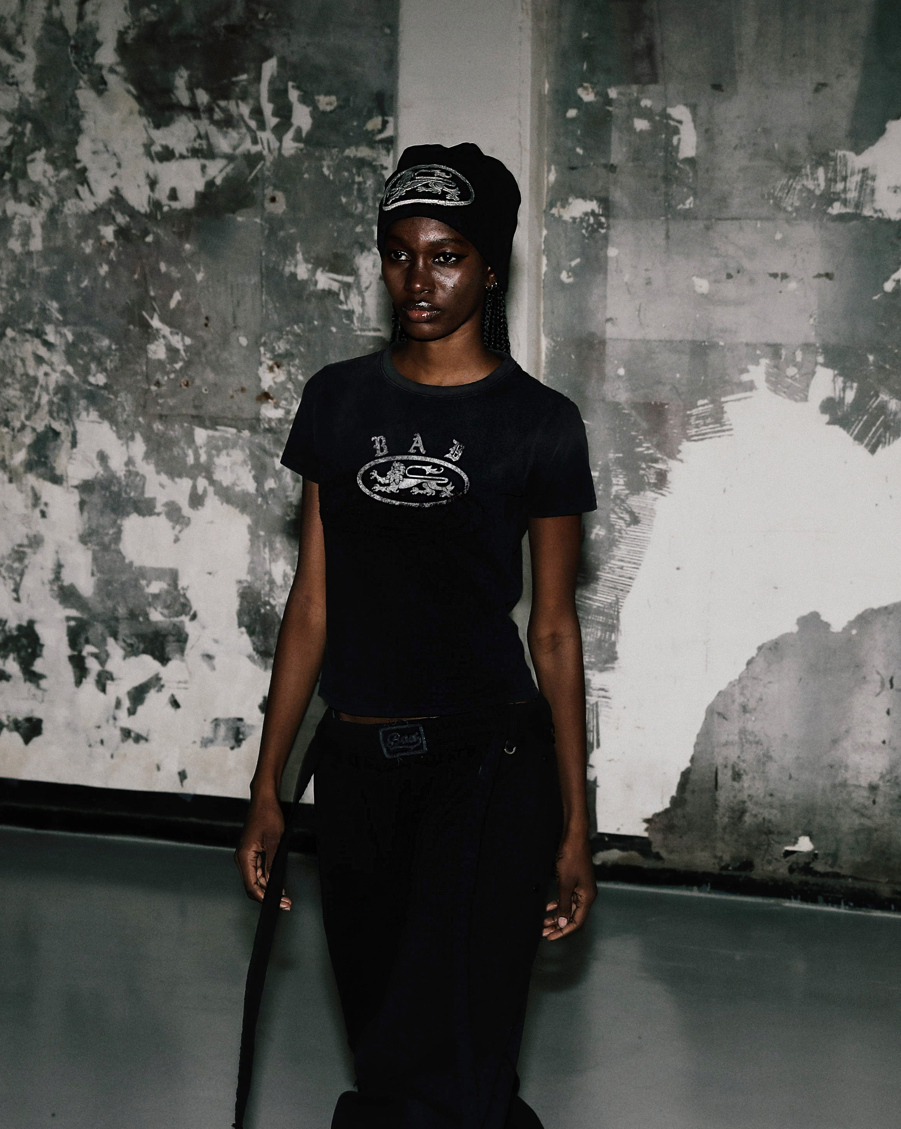 Badblood Crack Print T-Shirt Black