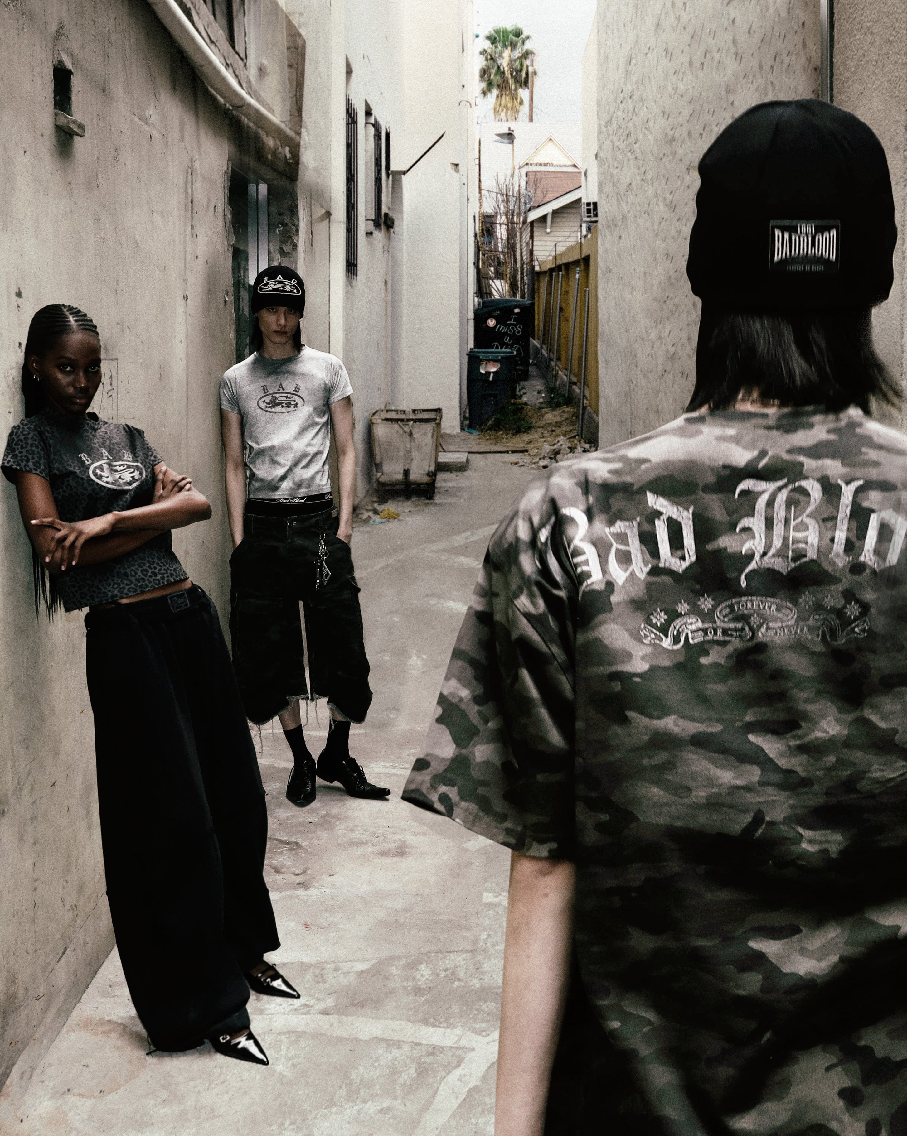 Badblood Crack Print T-Shirt White