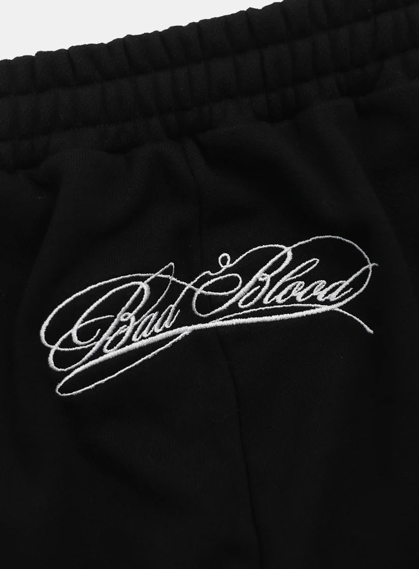 Badblood Dark Classic MYM 2-Way Curved Jogger Trousers - Black