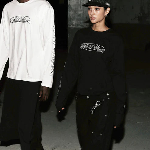 Badblood Dark Classic MYM Long Sleeve - White