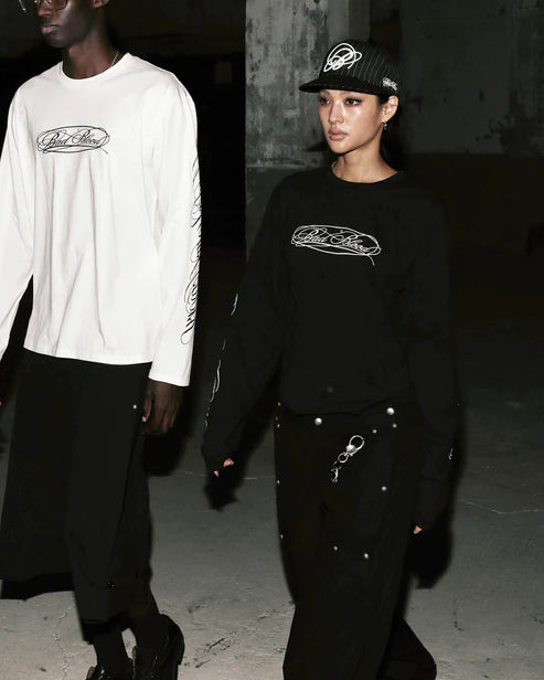 Badblood Dark Classic MYM Long Sleeve - White