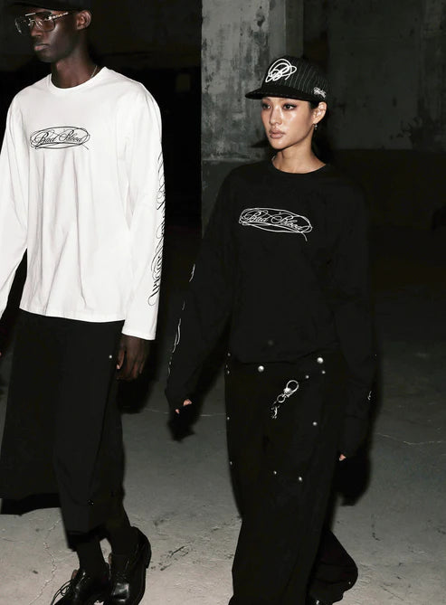 Badblood Dark Classic MYM Long Sleeve - White