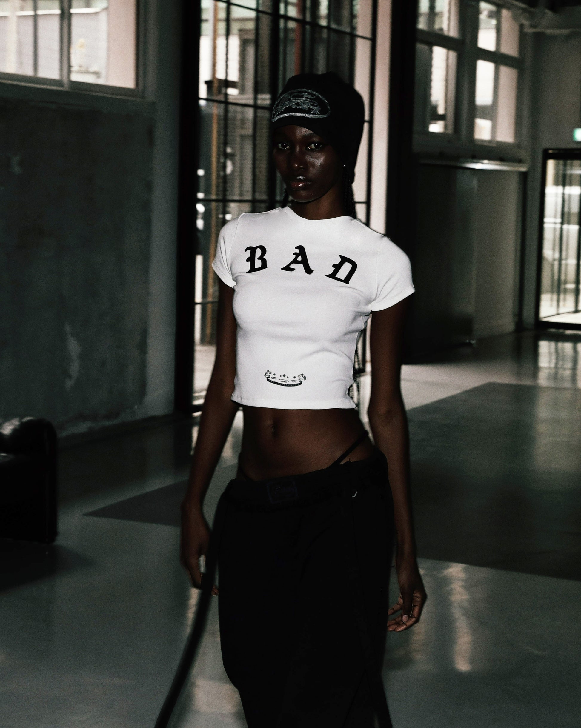 Badblood Mystic Logo Short Sleeve Slim Fit White