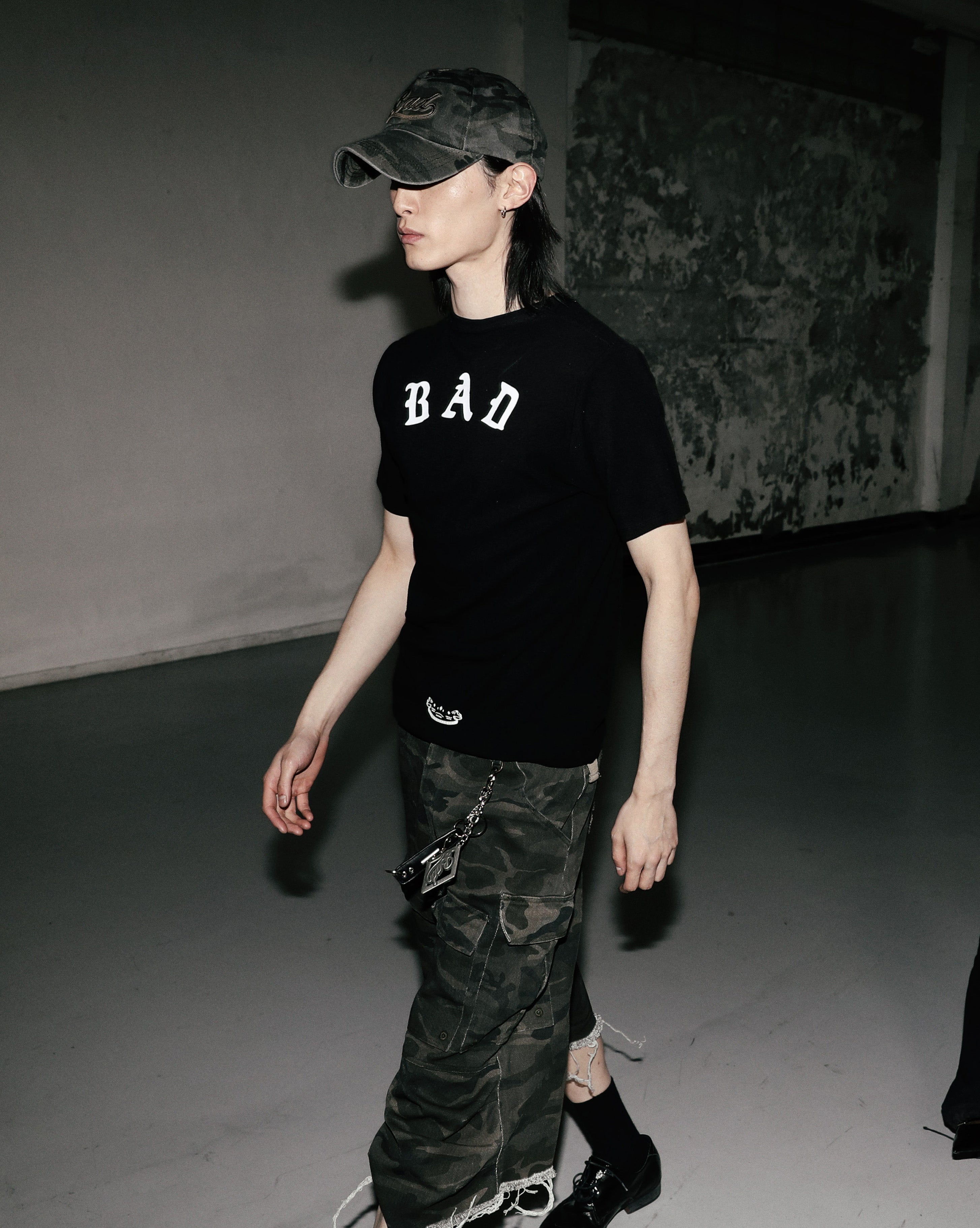 Badblood Mystic Logo Short Sleeve Slim Fit Black