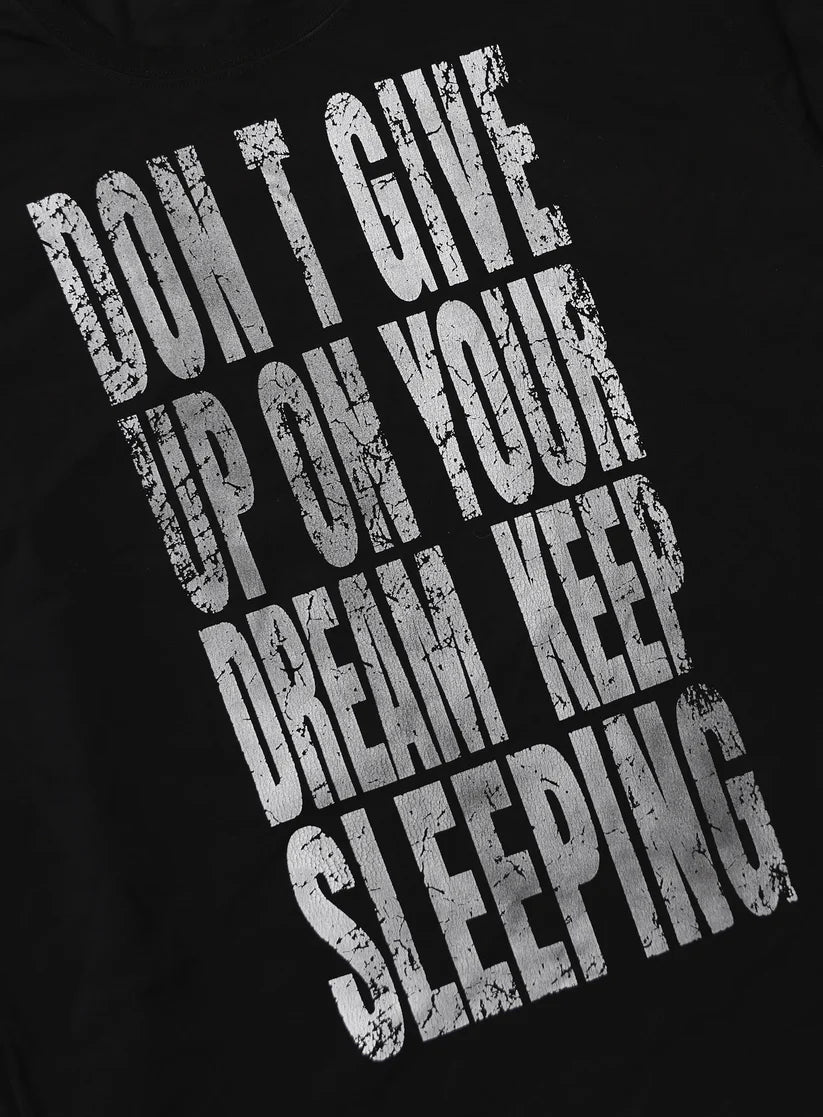 Badblood KEEP SLEEPING Long Sleeve - Dusty Black