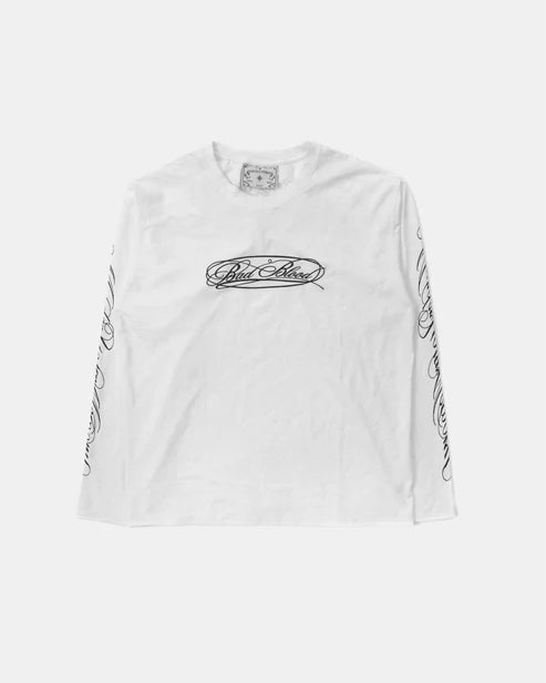 Badblood Dark Classic MYM Long Sleeve - White