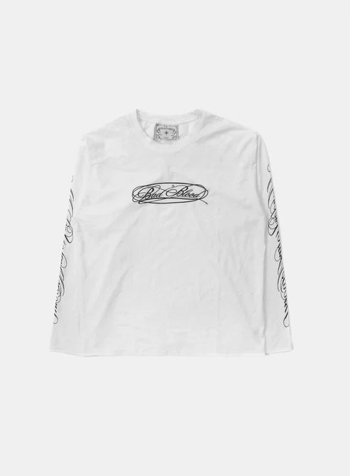 Badblood Dark Classic MYM Long Sleeve - White