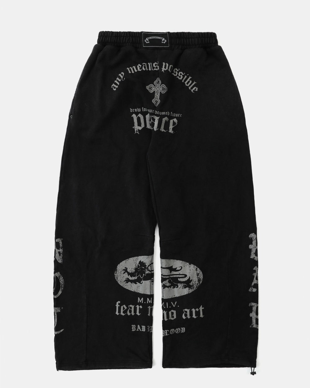 Badblood PEACE NOT WAR Jogger Dusty Black