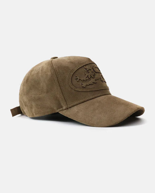 Badblood Mystic Big Patch Ball Cap - Tan Suede