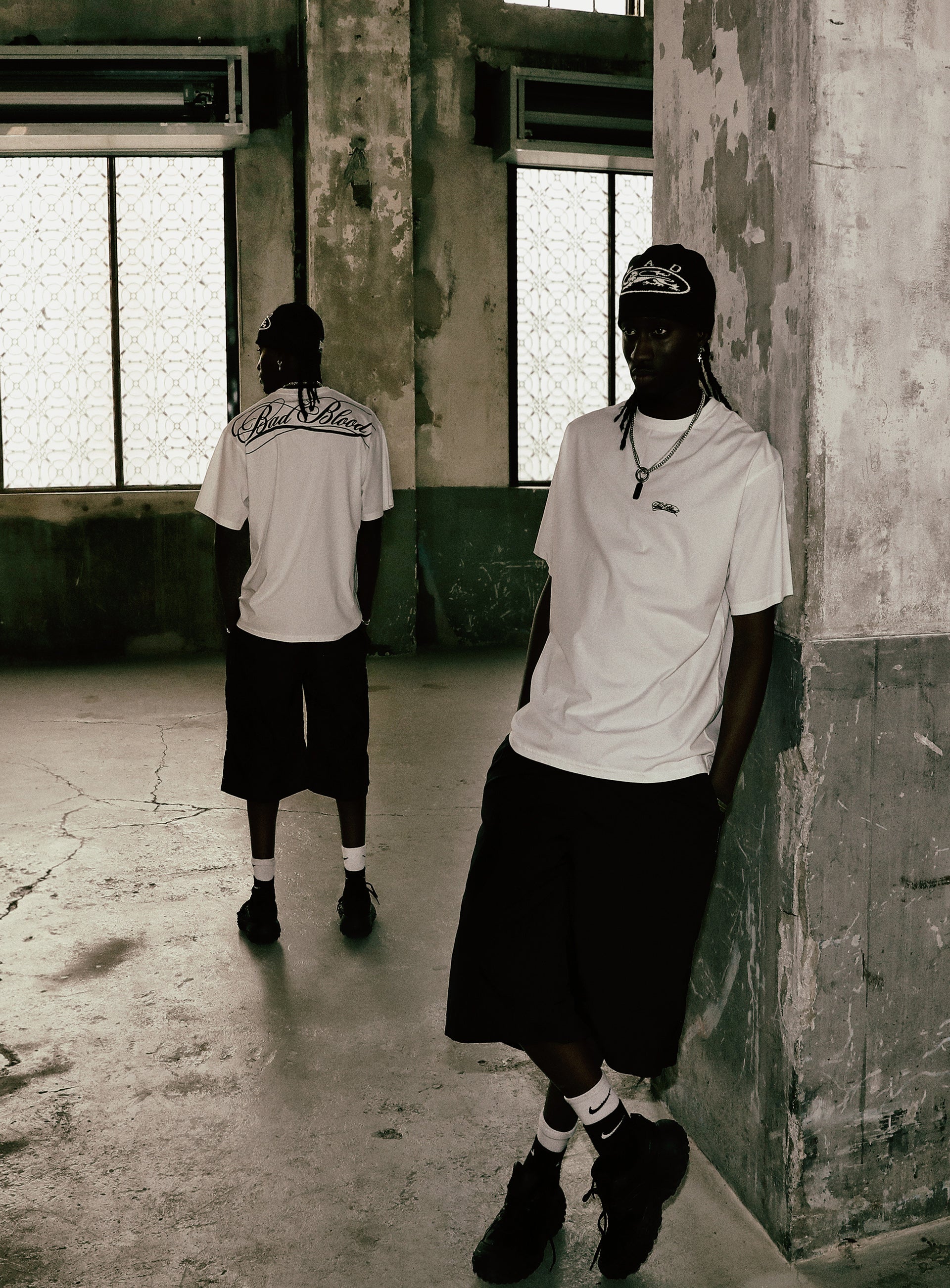 Badblood Dark Classic Logo T-Shirt White