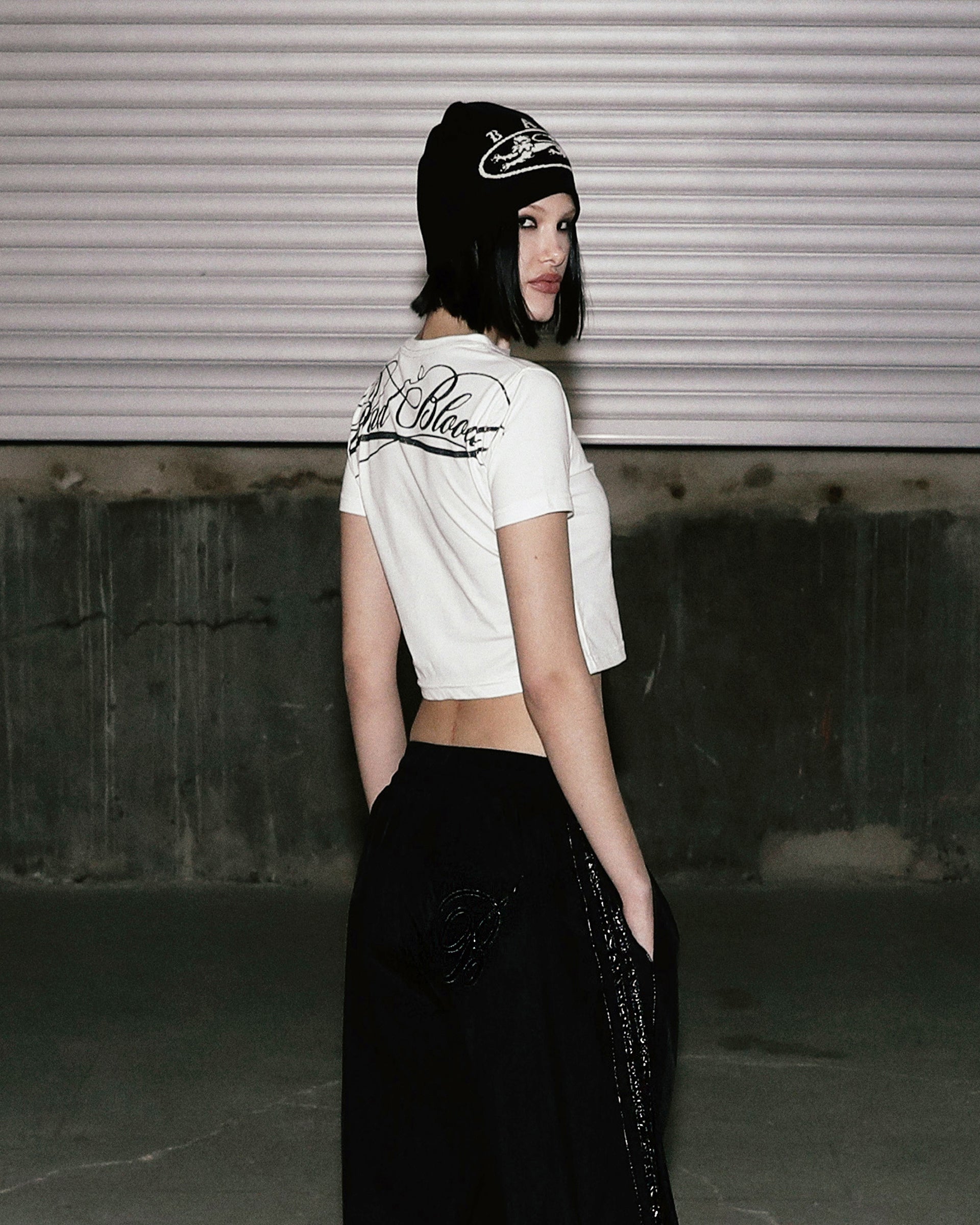 Badblood Dark Classic Logo T-Shirt White