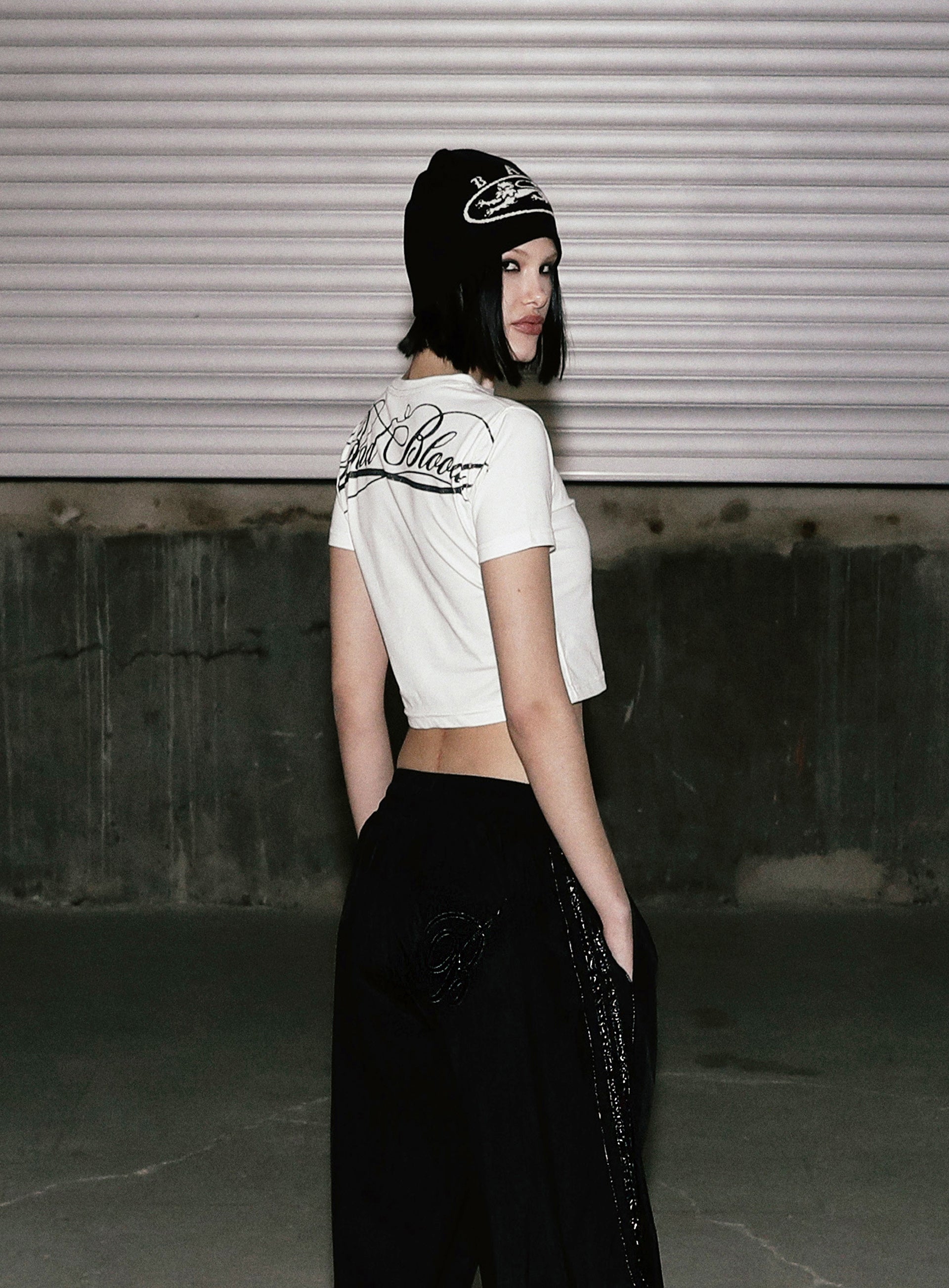 Badblood Dark Classic Logo T-Shirt White