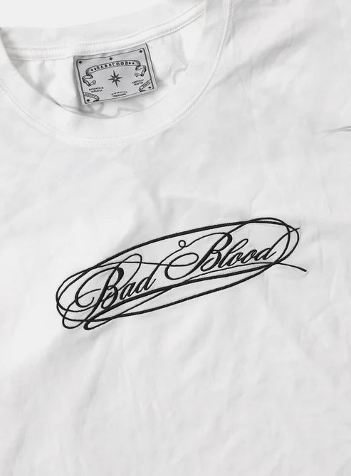 Badblood Dark Classic MYM Long Sleeve - White