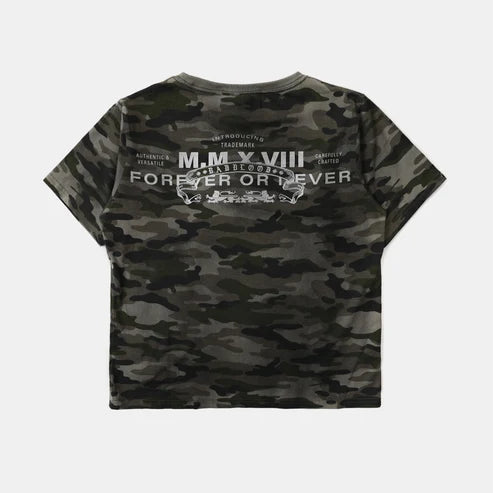 Badblood Viper Logo T-Shirt - Green Camo