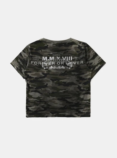 Badblood Viper Logo T-Shirt - Green Camo