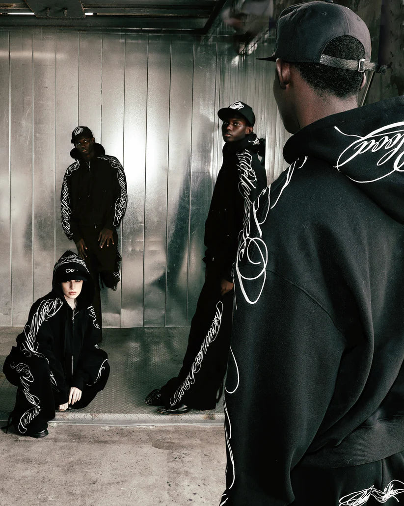 Badblood Dark Classic MYM 2-Way Curved Jogger Trousers - Black