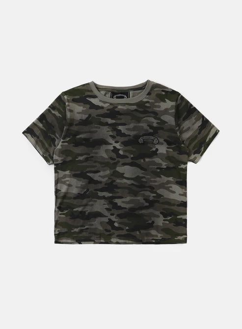 Badblood Viper Logo T-Shirt - Green Camo