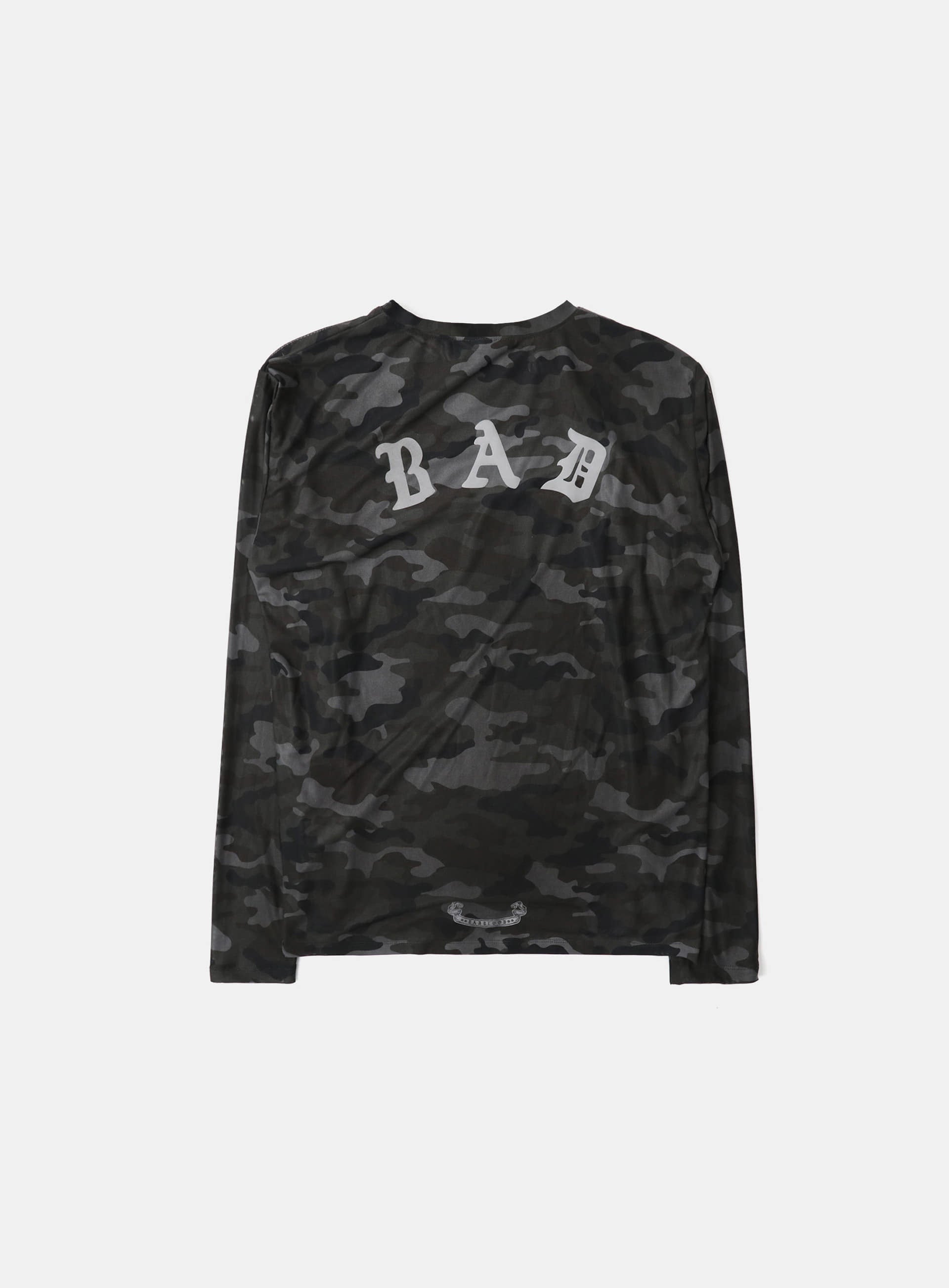Badblood Mystic Logo Reflective Long Sleeve Black Camo
