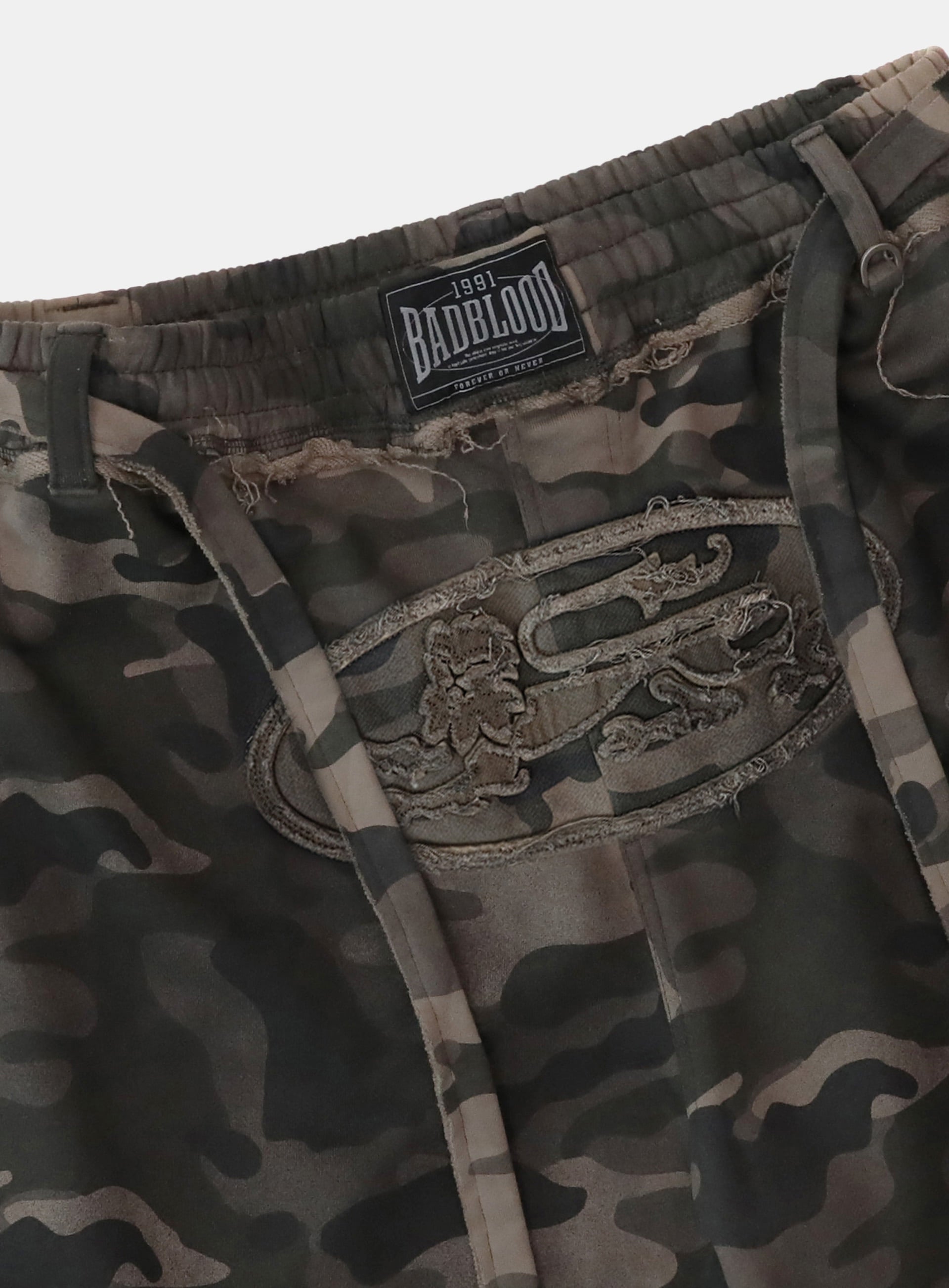 Badblood Convex Bermuda Pants - Dusty Green Camo