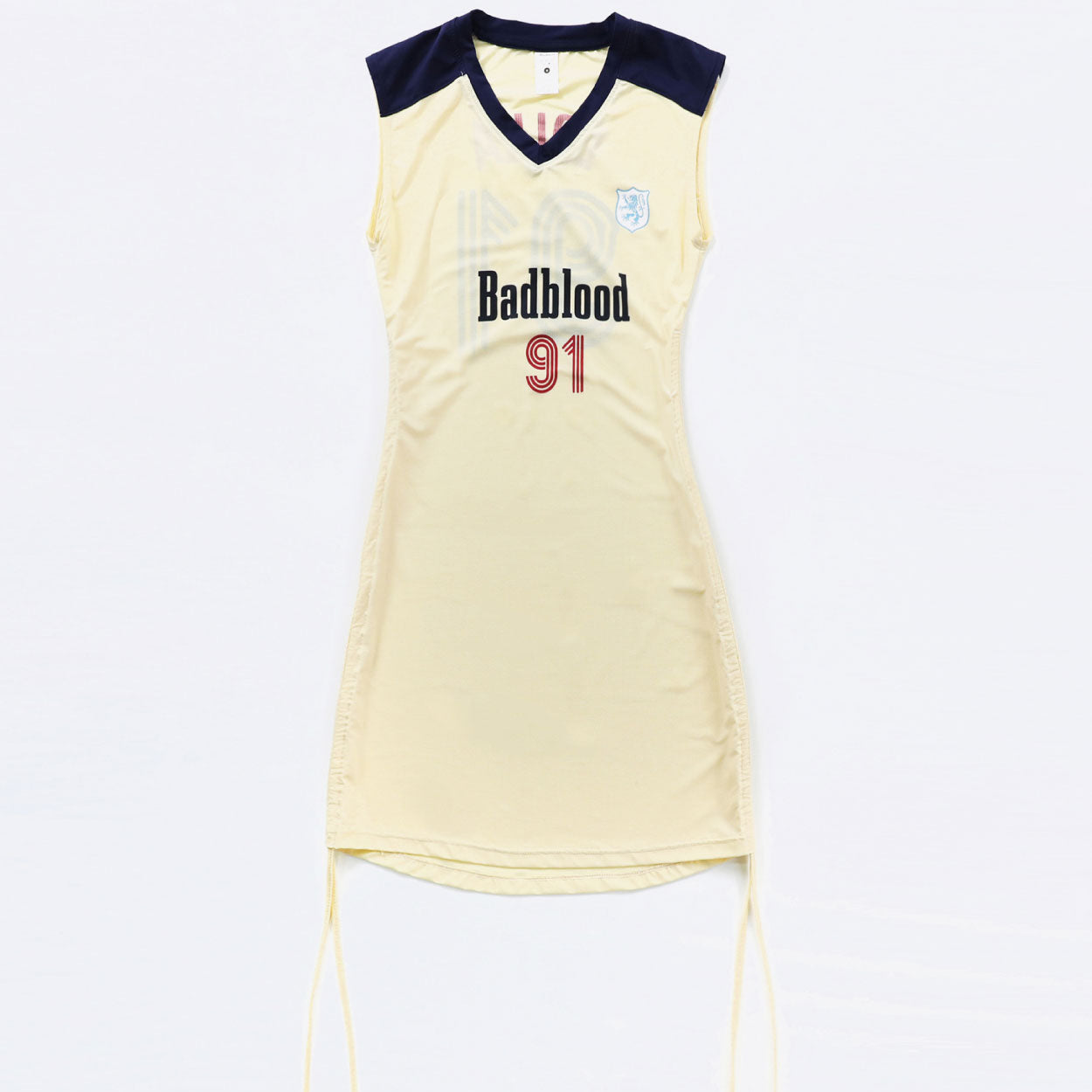 Badblood Vintage Club V-Neck Tank Dress Lemon