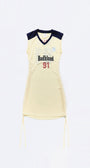 Badblood Vintage Club V-Neck Tank Dress Lemon