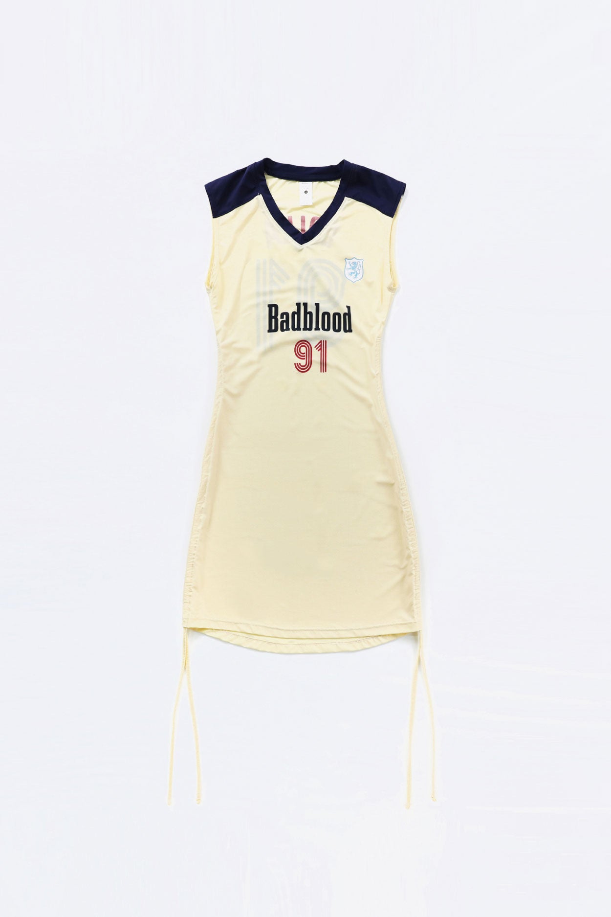 Badblood Vintage Club V-Neck Tank Dress Lemon