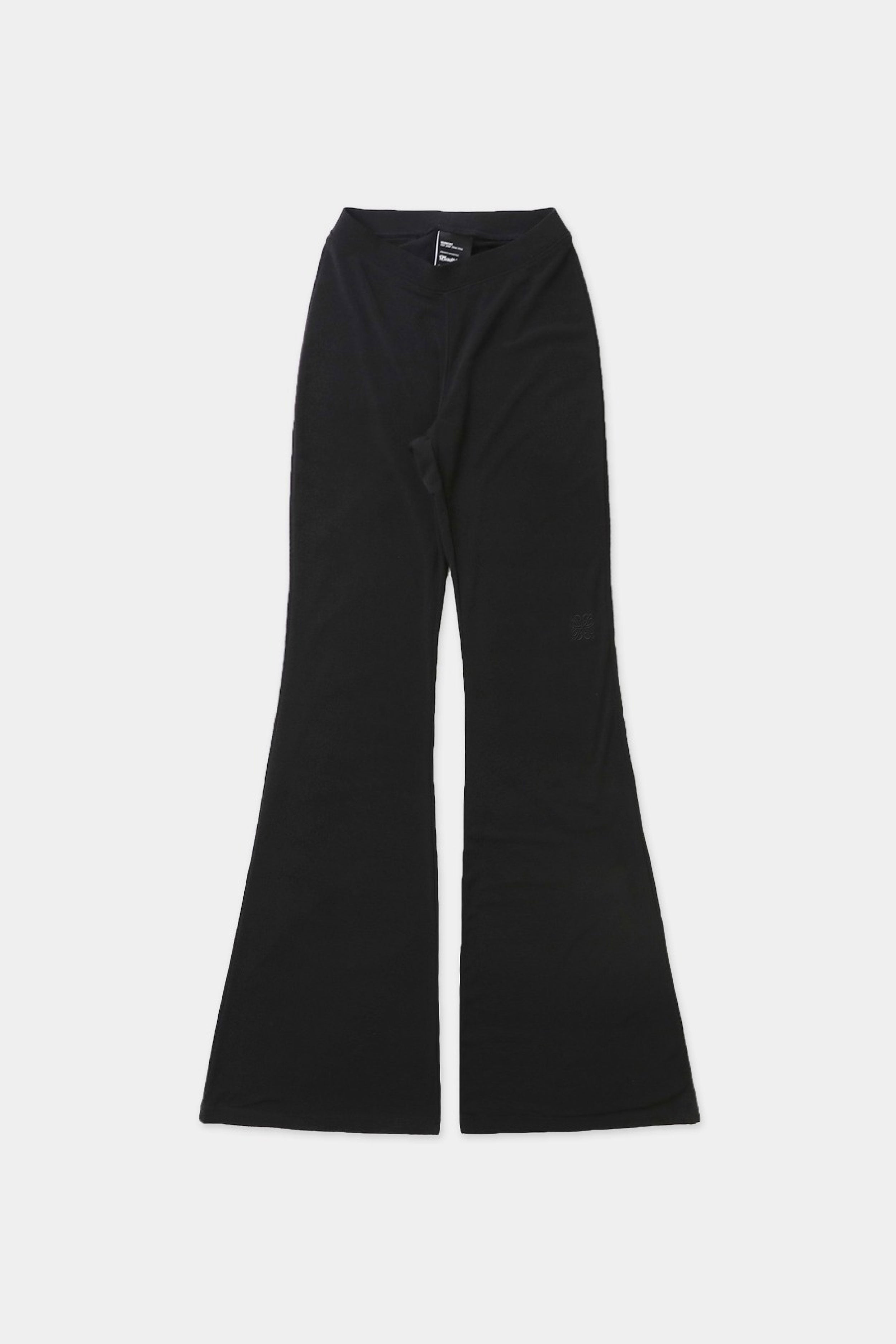 Badblood Ego Low-Rise Bootcut Trousers Black