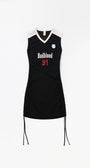 Badblood Vintage Club V-Neck Tank Dress Black
