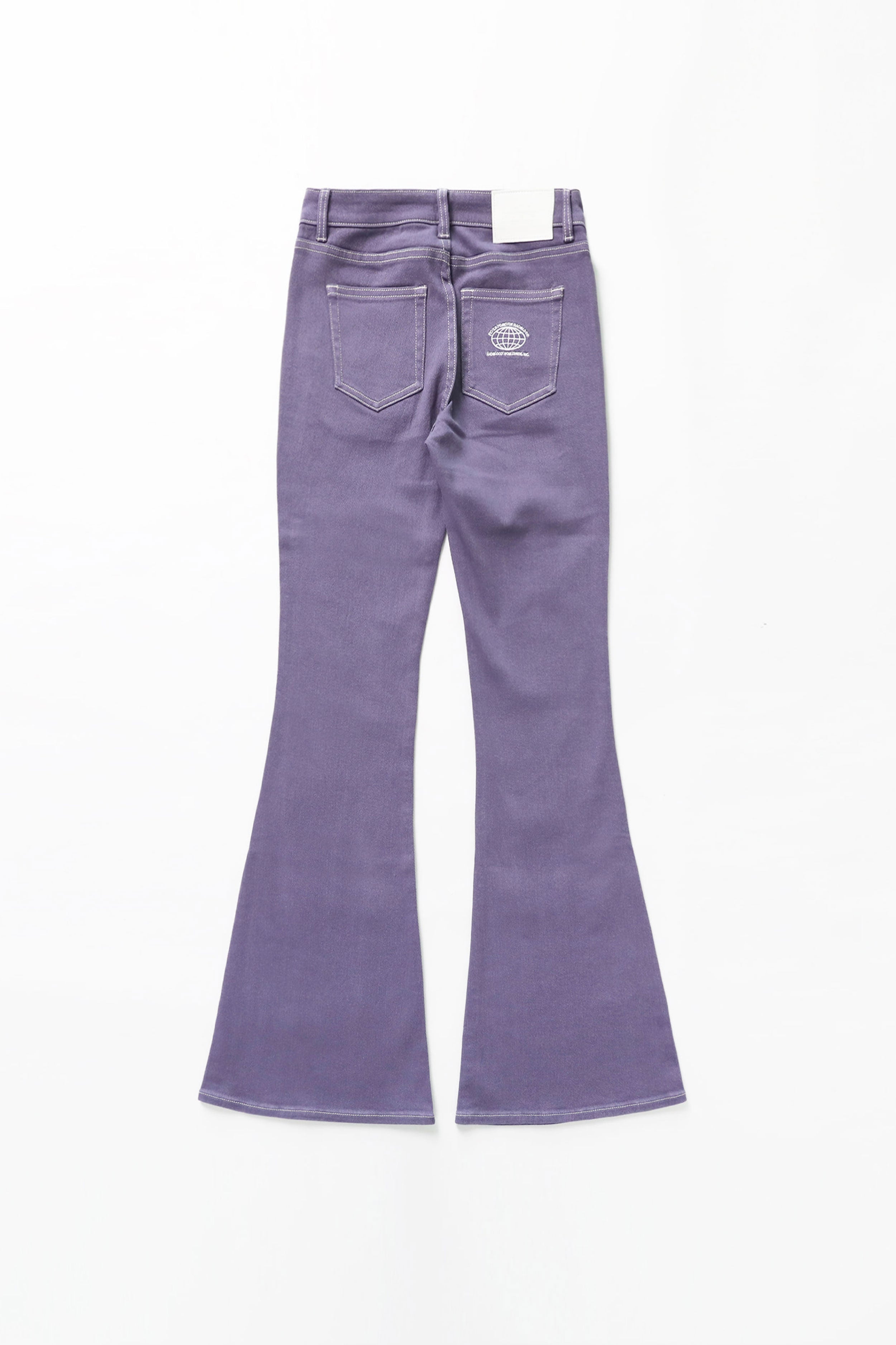 Badblood Workshop 低腰 Pantalon 顏色牛仔褲 紫色