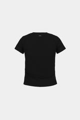 Badblood Studded Logo Short Sleeve Slim Fit Black