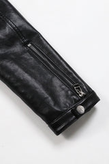 Badblood Leather Bolero Slim Fit Black