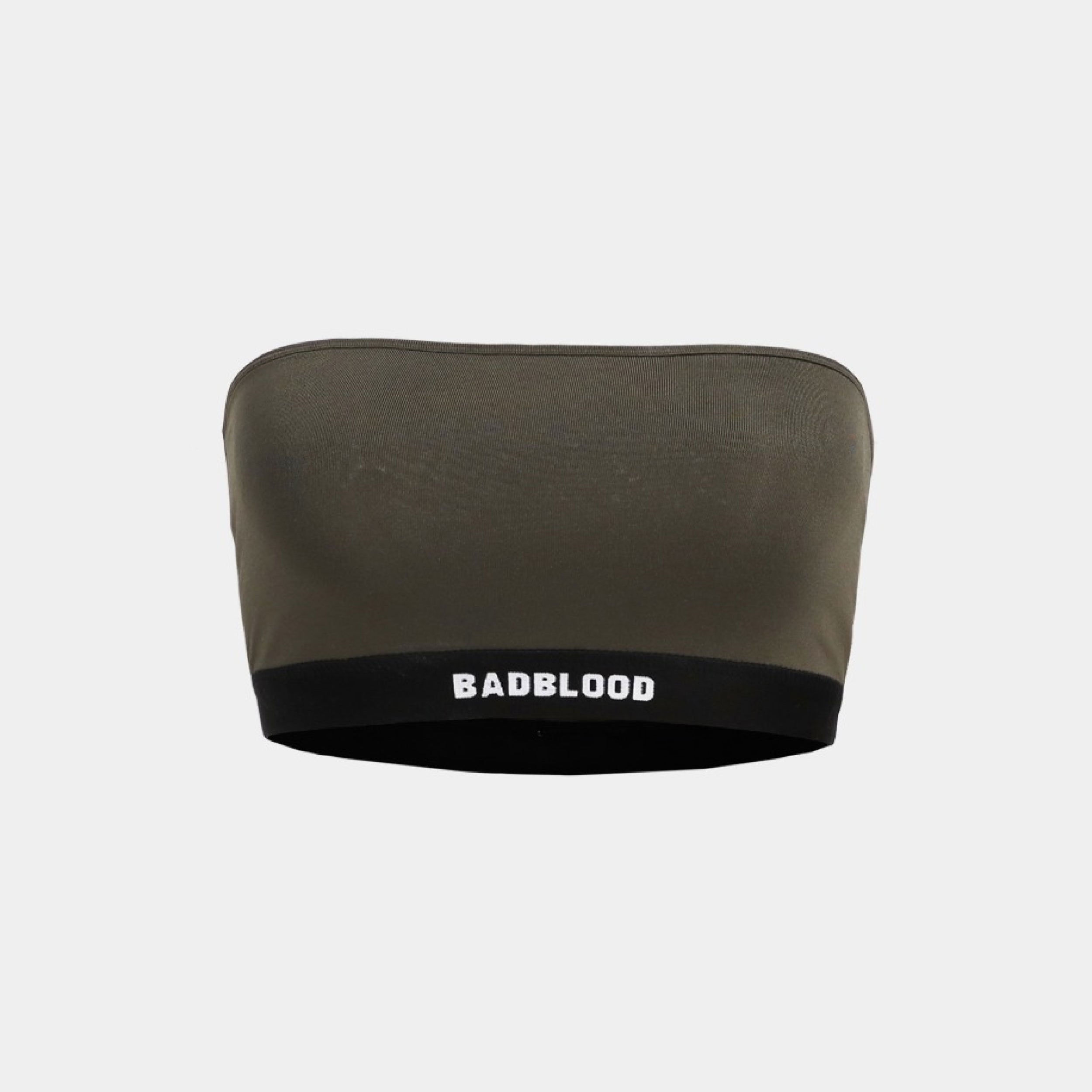 Badblood Small Logo Tube Bra Khaki