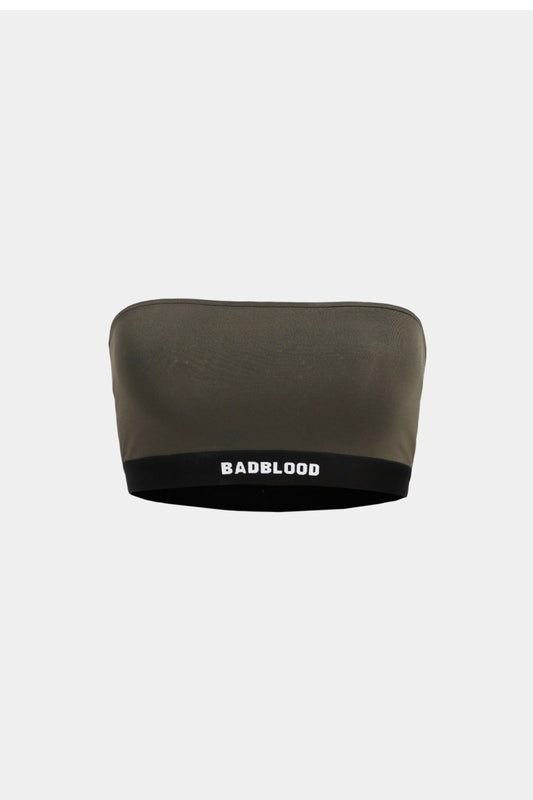 Badblood 小號標誌抹胸胸罩 卡其色 2500