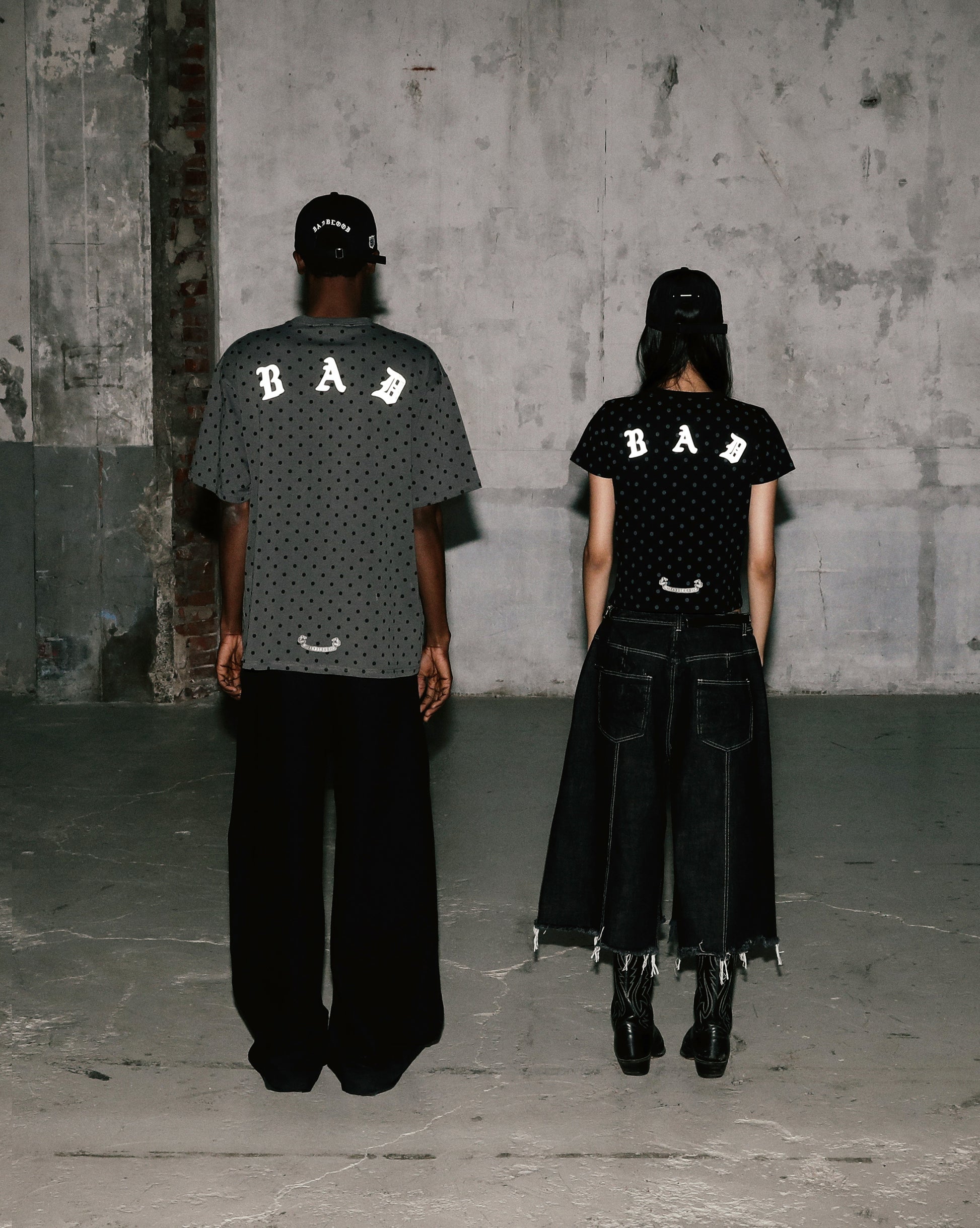 Badblood Mystic Basic T-Shirt - Charcoal Dot