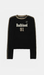 Badblood  Vintage Club Jersey Ringer Long Sleeve - Black