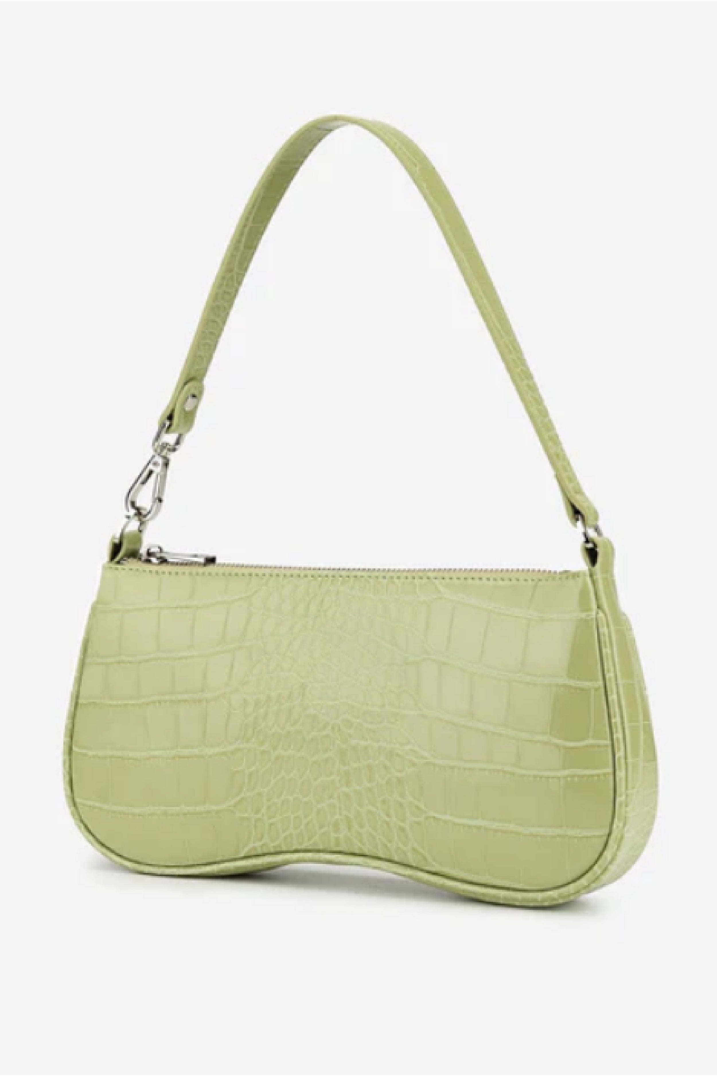 JW PEI Eva Shoulder Bag Sage Green Croc