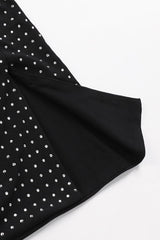 Badblood Glitter Tube Mini Dress with Warmer Black