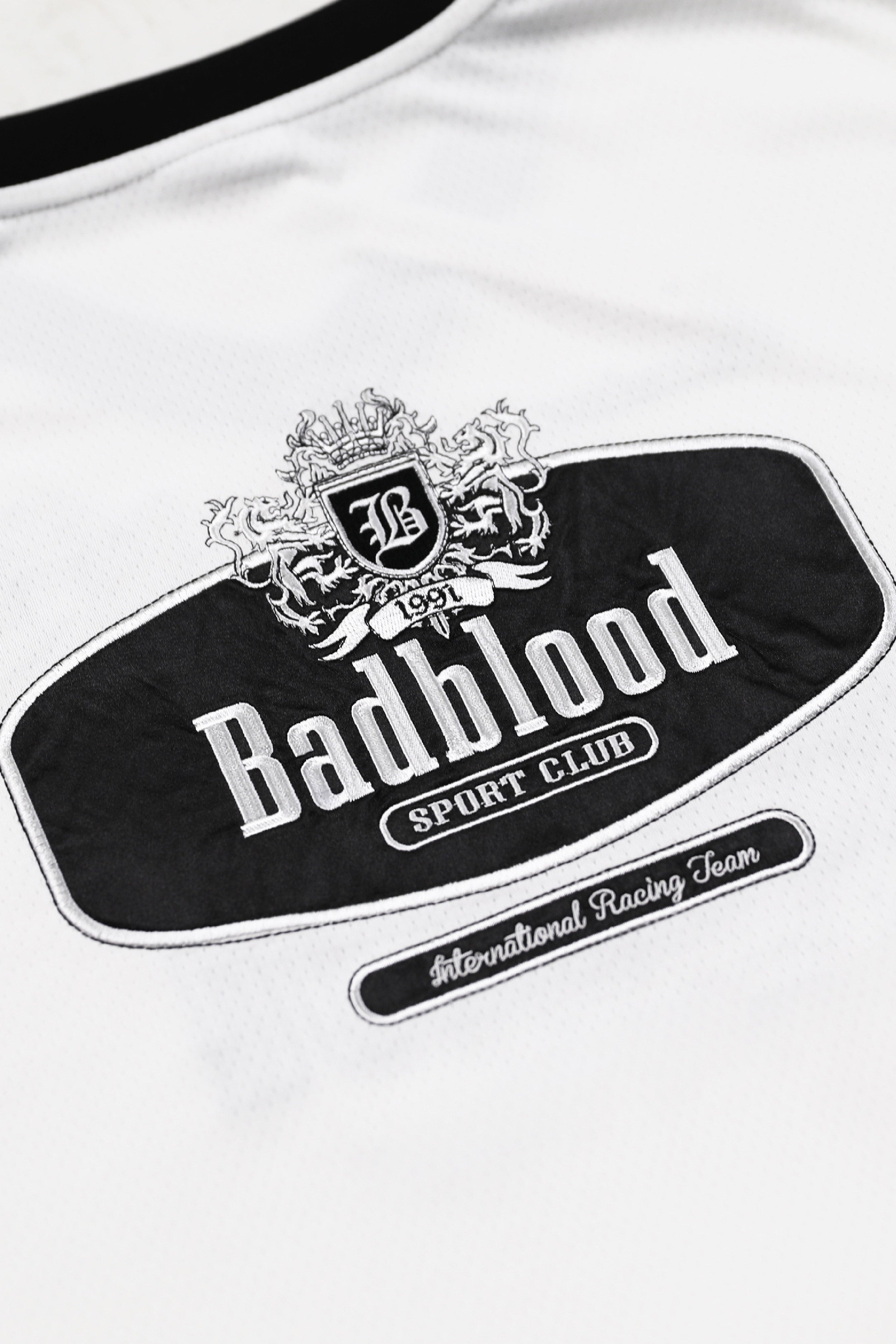 Badblood Sports Club 1/2 Tee White