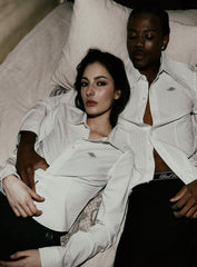 Badblood 013 Slim Fit Shirt White/Stripe