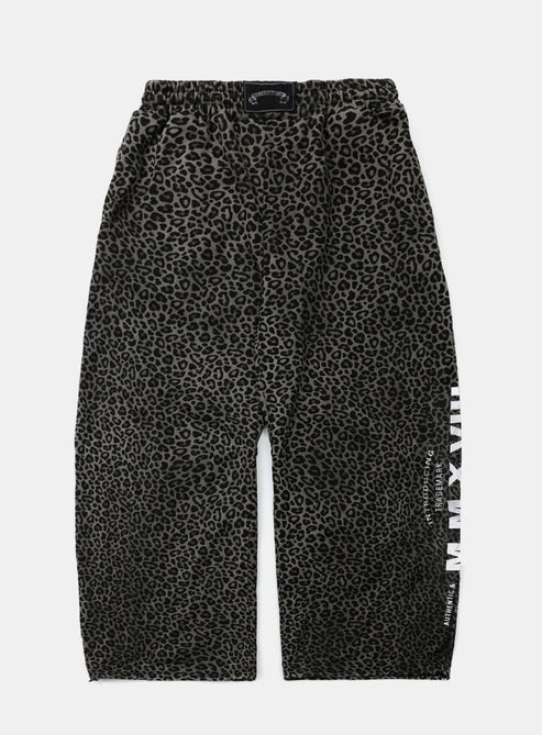 Badblood Viper Logo 2-Way Curved Jogger Trousers - Black Leopard