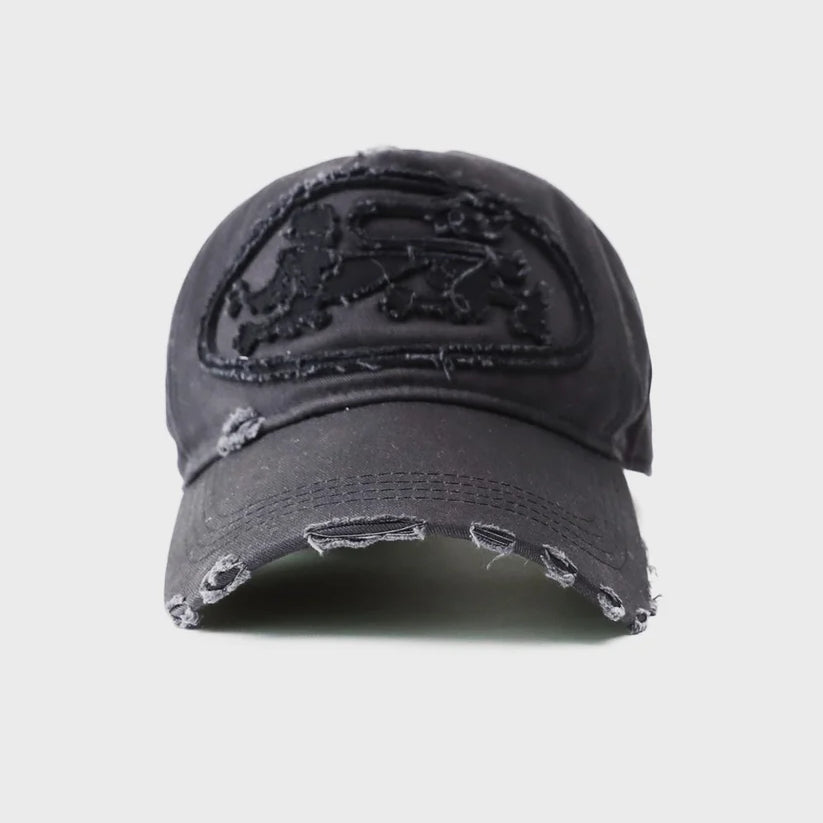 Badblood Mystic Big Patch Ball Cap - Dusty Charcoal