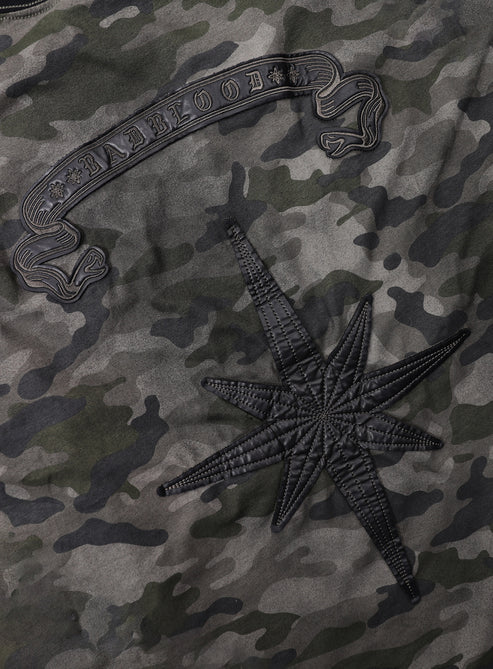 Badblood Cosmo Bad Patch Ringer Long Sleeve - Green Camo